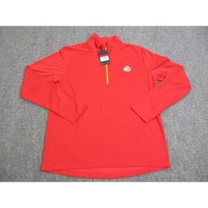 Atlanta Hawks Shirt Mens‎ Large Red NBA Basketball Dri Fit Long Sleeve Nike New